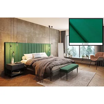 Čalouněný panel Long 3 cm - zelená 08