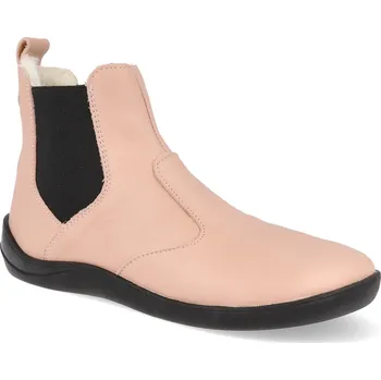 Dámská zimní obuv Barefoot dámské zimní boty Jampi - Lola chelsea pleťové s vlnou Velikost: 40