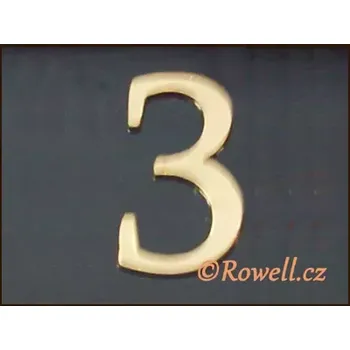 Nábytkové kování C5 Čísélko zlaté '3'