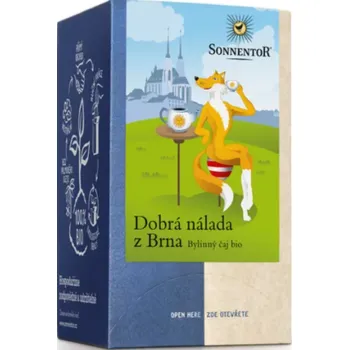 Horký nápoj Dobrá nálada z Brna (čaj bio, bylinná směs, porcovaný, 27 g)