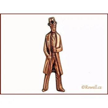 Nábytkové kování ST2 WC štítek muži-staroměď