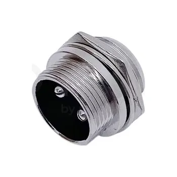 Elektrický konektor LaskaKit_cz Konektor GX16 16mm - 2p, panel