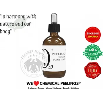 Pleťový peeling Derma Purifying Peeling - Čistící kombinovaný peeling s kyselinou pyrohroznovou pro ošetření aktivního akné, komedonů a černých teček PH 2.0, 50ML