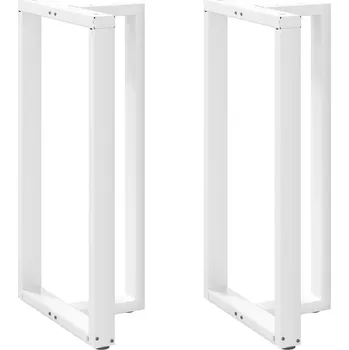Konferenční stolek vidaXL Nohy barového stolu ve tvaru T, 2 ks, bílé, 60 x 35 x (110-111) cm, ocel