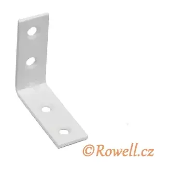 Nábytkové kování UH40 Úhelník 40 mm bílý