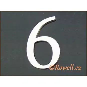 Nábytkové kování C5 Čísélko stříbro '6'
