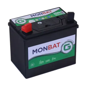 Autobaterie Monbat Green 32 Ah, levá (Monbat Green Power je řada baterií od Monbat převážně pro zahradní techniku, traktůrky a jiných malých zemědělských strojů.)