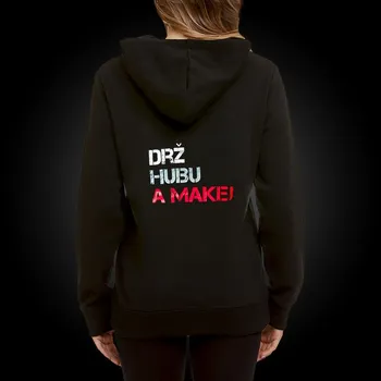 Dámská mikina Fitness mikina do posilovny Gymtime dámská - DRŽ HUBU A MAKEJ Velikost: XL