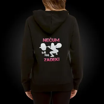 Dámská mikina Fitness mikina do posilovny Gymtime dámská - NEČUM MI NA ZADEK. Velikost: L