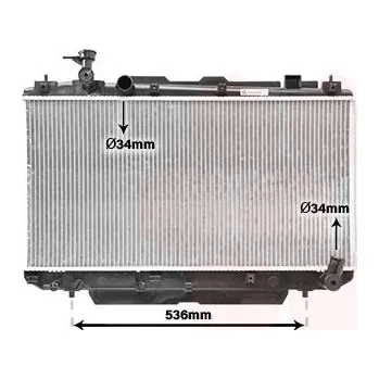 Motor automobilu Chladič, chlazení motoru VAN WEZEL 53002305