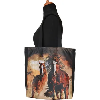 Nákupní taška Šatoli.cz Pevná látková nákupní taška Koníci