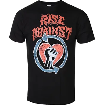 Pánské tričko Tričko metal pánské Rise Against - Chalk Heartfist - KINGS ROAD - 20232642