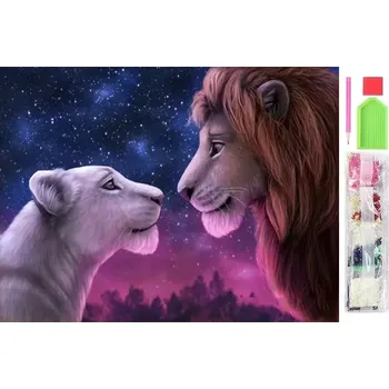 Diamantové malování Diamantové malování Lví král 30X40cm