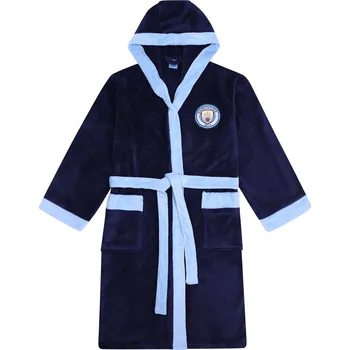 Pánský župan MANCHESTER CITY FC Župan Manchester City FC, modrý, fleecový Velikost: XL