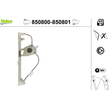 Stahovačka okna Zvedací zařízení oken VALEO 850800