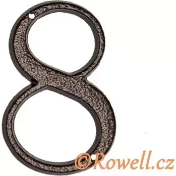 Nábytkové kování C3 Číslice 120 mm k.měď '8'