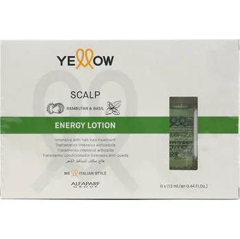 Vlasová regenerace Yellow Scalp Energy Lotion 6 x 13 ml