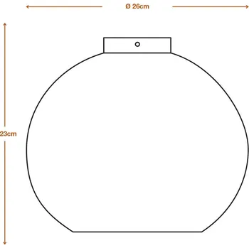 Stropní svítidlo LEDVANCE Koule, Ø 26 cm, hnědá, vlnitá lepenka, E27 hnědá, černá 1 x 15 W LED - Doprava zdarma