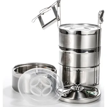 Jídlonosič Termoizolační rodinný jídlonosič 4x0.8L, těsnící nerezový