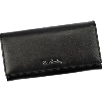 Peněženka Černá kožená peněženka Pierre Cardin ITALY 100