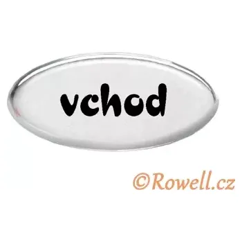 Dveřní kování SD Štítek stříbrný 'vchod'