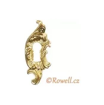 Nábytkové kování SK8 Štítek klíč zlatý