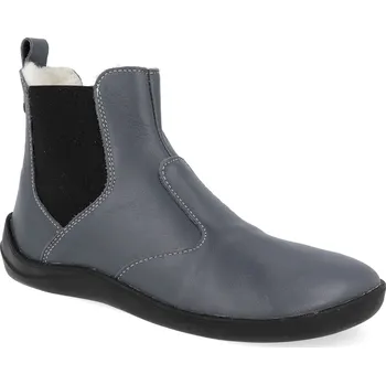 Dámská zimní obuv Barefoot dámské zimní boty Jampi - Lola chelsea shark šedé s vlnou Velikost: 41