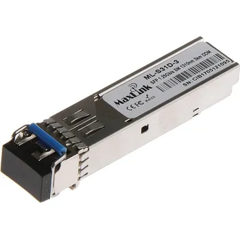 Síťový kabel MaxLink 1.25G SFP optický modul, SM, 1310nm, 3km, 2x LC konektor, DDM ML-S31D-3