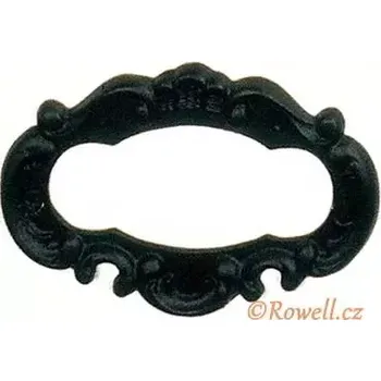 Nábytkové kování J2 Jmenovka černá