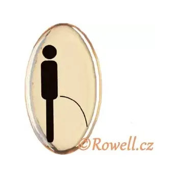 Nábytkové kování SDP4 Štítek zlatý "muž čurá"