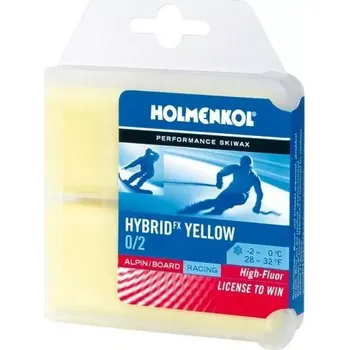 Lyžařský vosk Holmenkol Hybrid FX YELLOW 0/2 150g (Parafín -2° ~ 0°C)