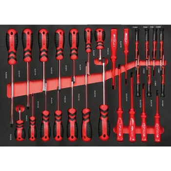 Sada nářadí Sada nářadí pro vozíky EXPERT, šroubováky, chrom vanadium, 564 x 386 x 30 mm