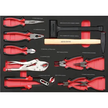 Sada nářadí Sada nářadí pro vozíky EXPERT, kleště a kladivo, chrom vanadium, 564 x 386 x 30 mm