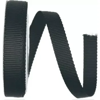 Stuha Stuha rypsová ELEGANCE BLACK černá 15mm x 4m (5,- Kč/m) (Stuha rypsová, černá, lesklá, oboustranná)