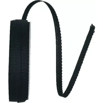 Stuha Stuha rypsová ELEGANCE BLACK černá 6mm x 6m (3,50 Kč/m) (Stuha rypsová, tenká, černá, lesklá, oboustranná)