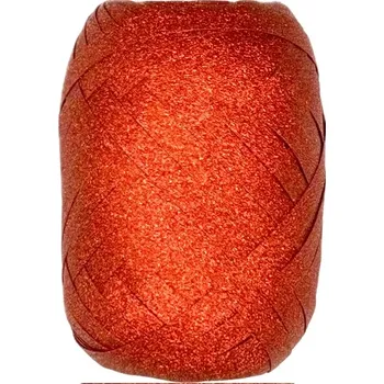 Stuha Stuha vázací GLAMOUR RED glitrová červená 5mm x 10m (Stuha vázací, glitrová červená, polypropylénová)
