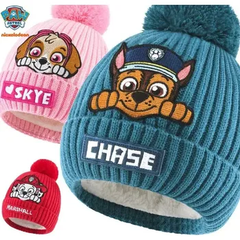 Čepice Zimní pletená čepice Tlapková patrola (Paw Patrol), Barva modrá