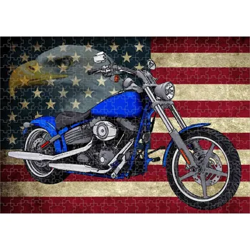 Puzzle puzzle s motorkou Harley Davidson III 120 dílků