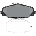 Sada brzdových destiček, kotoučová brzda TEXTAR 2433701