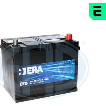 Autobaterie Autobaterie ERA EFB 72Ah P,s.p.760A, 12V, 261x175x220, ERA EFB