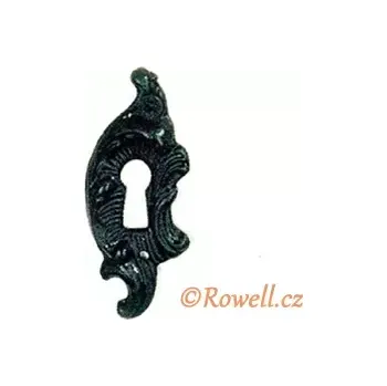 Nábytkové kování SK8 Štítek klíč černý