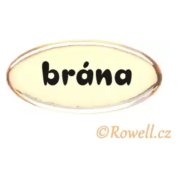 Dveřní kování SD Štítek zlatý 'brána'