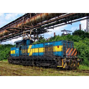 Puzzle puzzle s lokomotivou 729 505-8 300 dílků