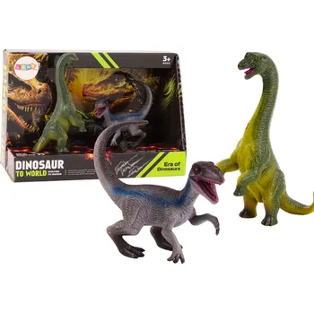 Figurka Mamido Sada Dinosaurích figurek Brachiosaurus Velociraptor 2 ks