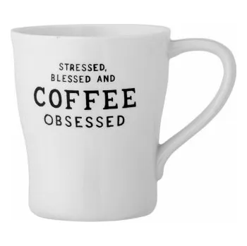 Hrnek Coffee Obsessed White 330 ml