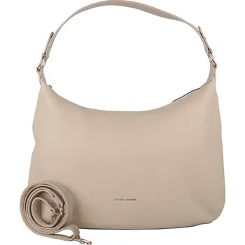 Kabelka Středně velká béžová kabelka na rameno i crossbody David Jones CM6909B