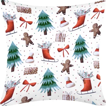 Povlečení DARRÉ Bavlněný povlak na polštář Vánoční tradice Velikost: 70 x 90