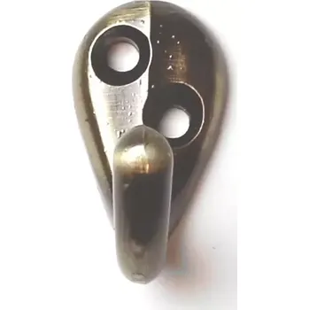 Nábytkové kování H1b háček staromosaz