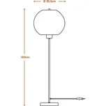 LEDVANCE stojací lampa Výška koule 116 cm, hnědá, vlnitá lepenka, E27 hnědá, černá 1 x 15 W LED - Doprava zdarma
