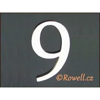 Nábytkové kování C5 Čísélko stříbro '9'